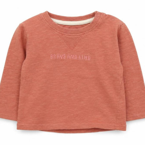 Primark Baby Pink  Cotton Basic T-Shirt Size 6-9 Months Crew Neck Snap - Slogan