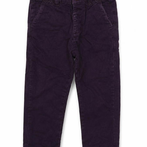 NEXT Boys Purple  Cotton Jogger Jeans Size 18-24 Months  Zip