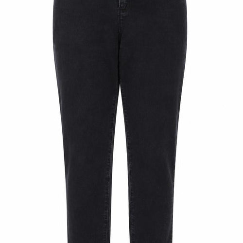 Denim & Co. Womens Black  Cotton Straight Jeans Size 14 L26 in Regular