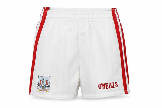 Front view of O'Neill boys’ white polyester sweatpants, size 0-3, months - corgaigh