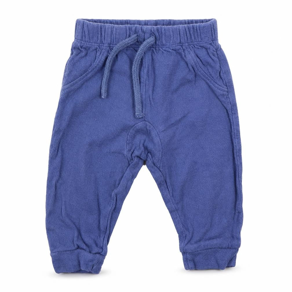 Mini Club Boys Blue  Cotton Sweatpants Trousers Size 3-6 Months  Drawstring