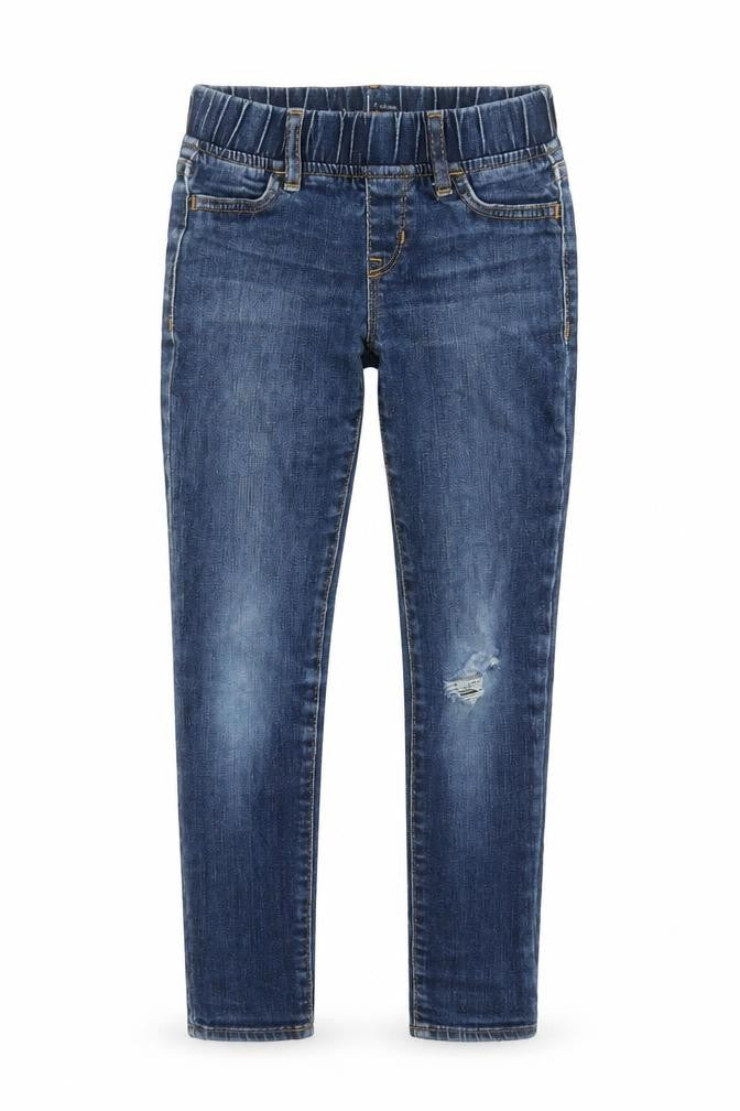 Gap Girls Blue  Cotton Straight Jeans Size 7 Years  Slim