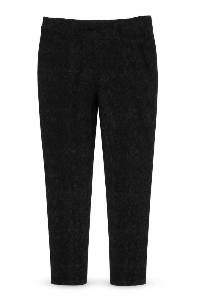 Marks and Spencer Womens Grey Animal Print Viscose Jogger Trousers Size 12 L26 in Regular  - Leggings