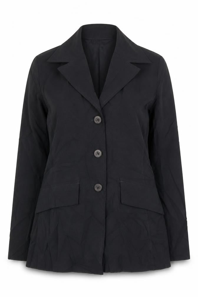 Front view of Select women’s grey jacket blazer, size UK 10, button