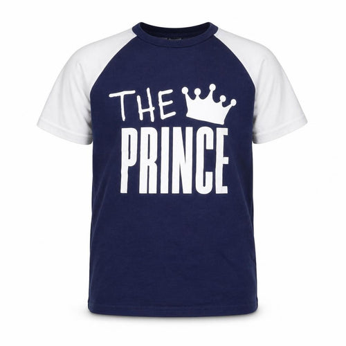 Matalan Boys Blue  Cotton Basic T-Shirt Size 12 Years Round Neck  - The prince
