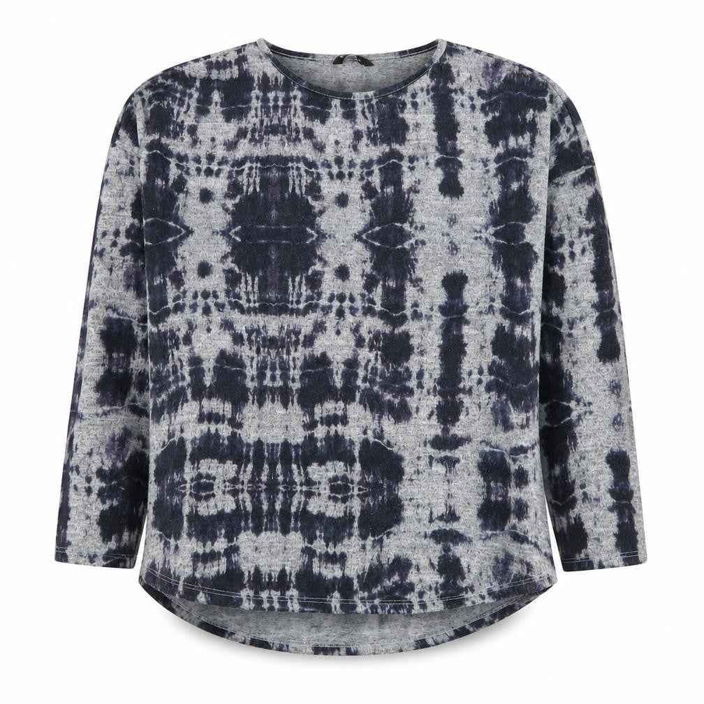 Front view of Roman women’s grey round neck polyester jumper, size UK 12