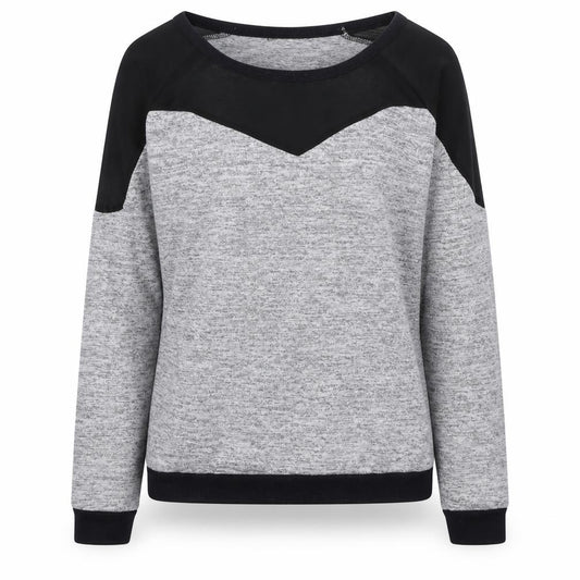 Front view of George women’s grey round neck polyester jumper, size UK 14