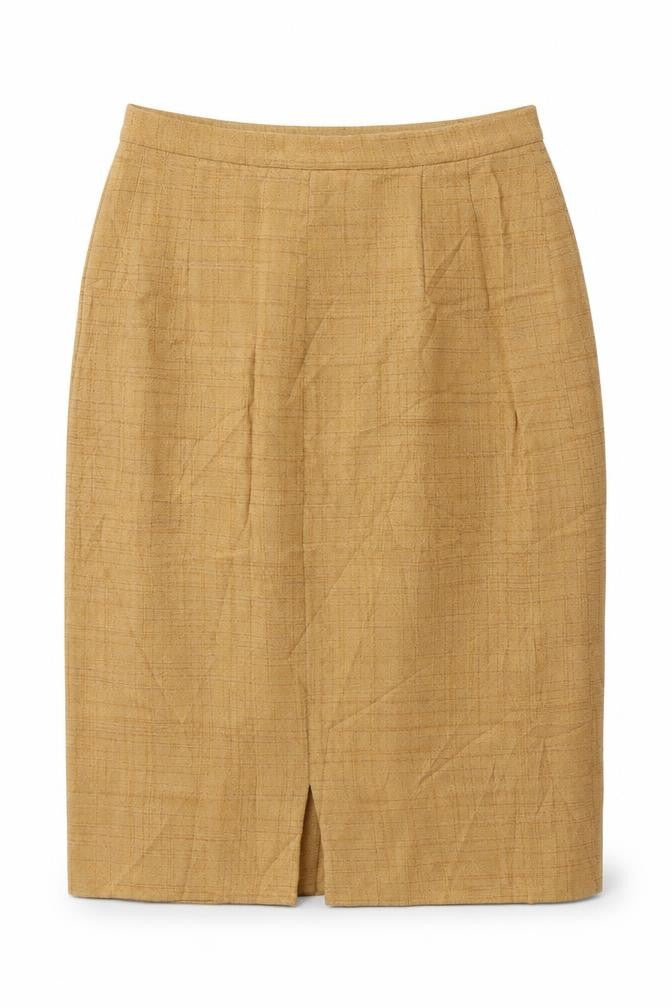 Rensor Womens Beige  Polyester Straight & Pencil Skirt Size 28 in
