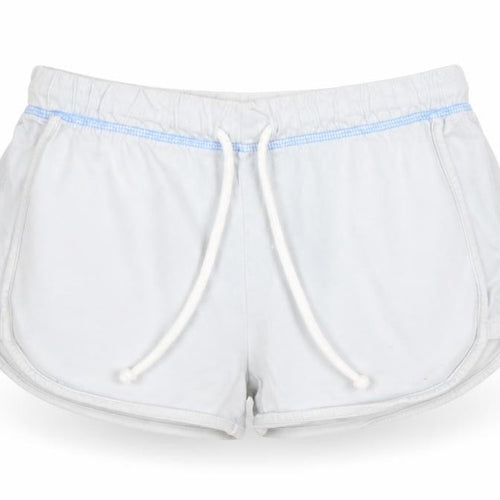 Topshop Womens Blue  Cotton Hot Pants Shorts Size 6  Regular