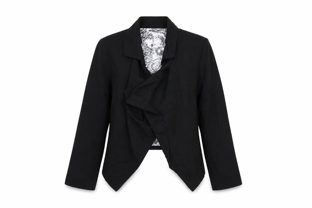 Front view of Tu women’s black jacket blazer, size UK 10