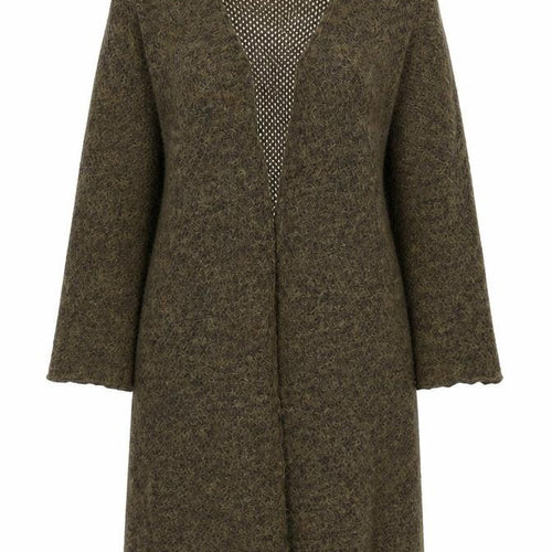 Imagination Womens Green V-Neck  Acrylic Cardigan Jumper Size L