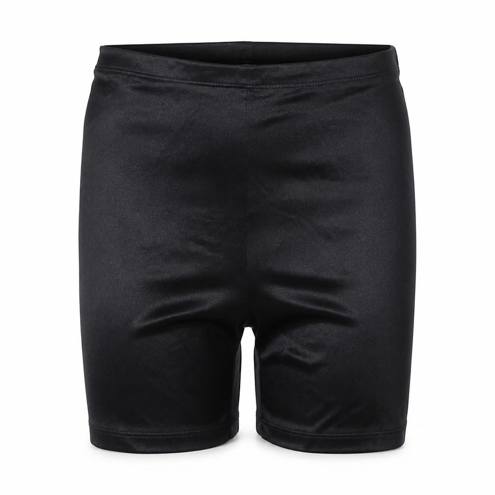 Topshop Womens Black  Nylon Biker Shorts Size 8 L5 in Regular