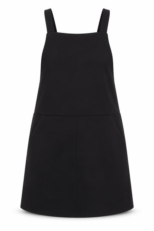 Front view of New Look women’s black polyester a-line, size UK 14, square neck pullover