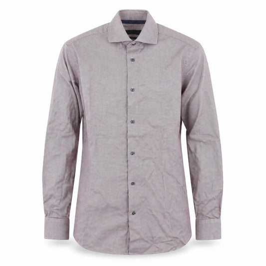Front view of Next men’s purple cotton button-up, size 37, collared