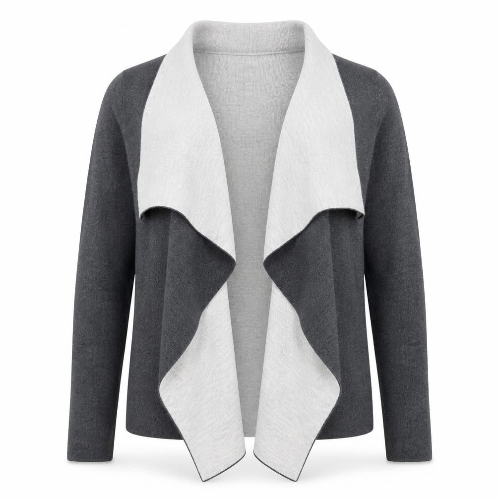 Primark Womens Grey Collared  Cotton Cardigan Jumper Size 10   - 10-12