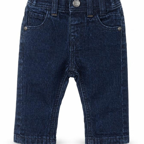 NEXT Baby Blue  Cotton Capri Jeans Size 3-6 Months  Snap