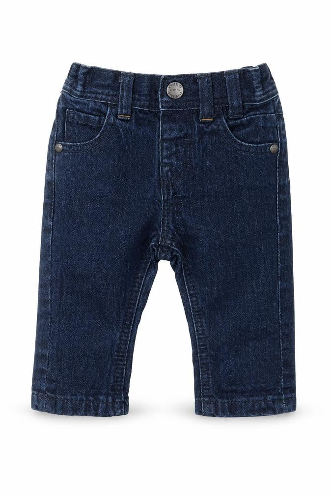 NEXT Baby Blue  Cotton Capri Jeans Size 3-6 Months  Snap