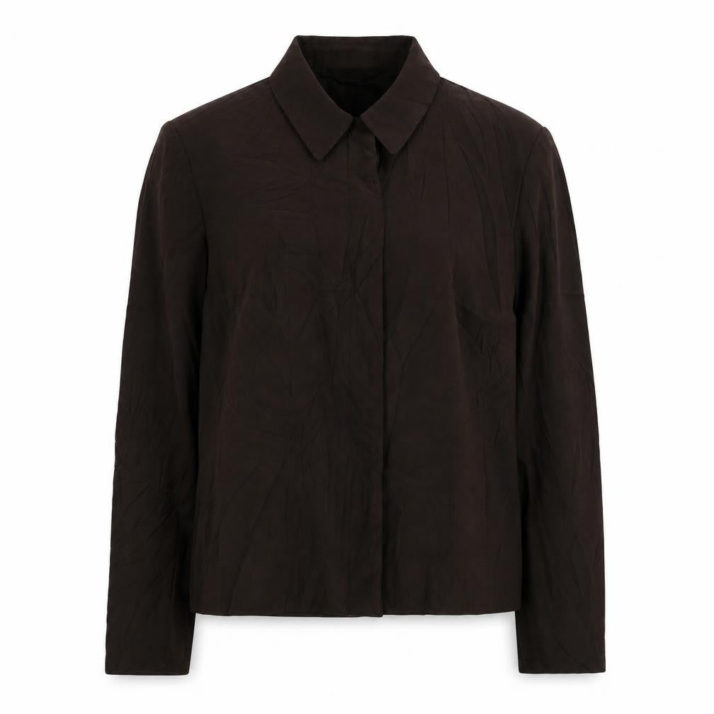 Front view of Next women’s brown polyester jacket suit jacket, size UK 12