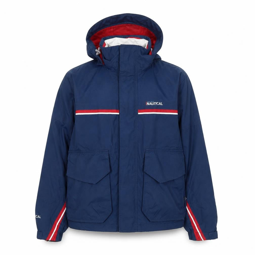 gti Gentini Nautical Mens Blue   Rain Coat Coat Size S  Zip