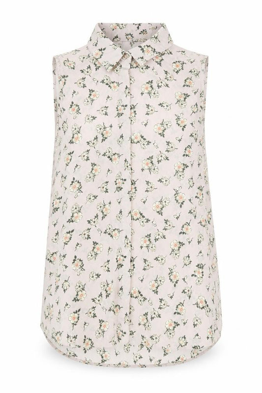 Front view of New Look women’s multicoloured floral polyester basic blouse, size UK 8, collared