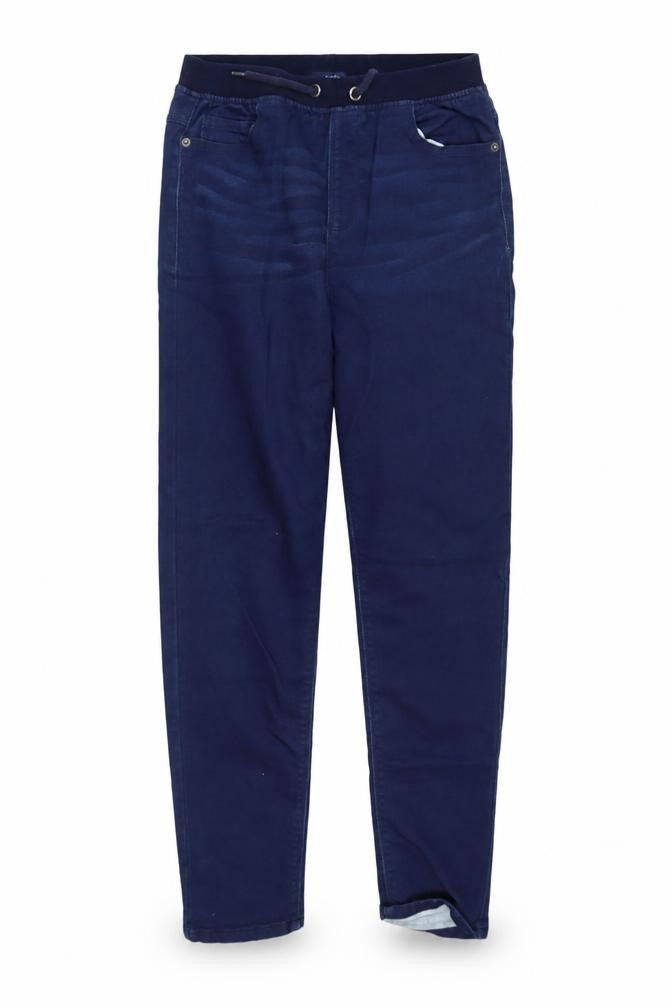 Dunnes Stores Womens Blue  Cotton Harem Trousers Size M L27 in Regular