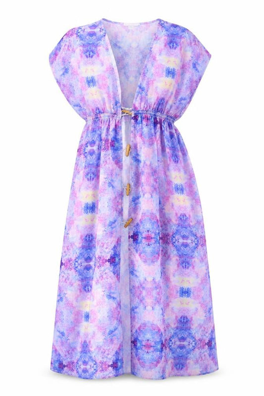 Front view of Unique21 women’s purple jacket, size UK 10, button