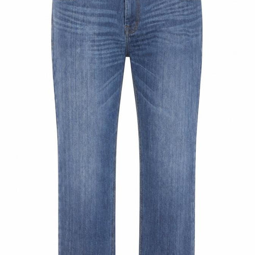 Preworn Womens Blue  Cotton Straight Jeans Size 36 L31 in Regular