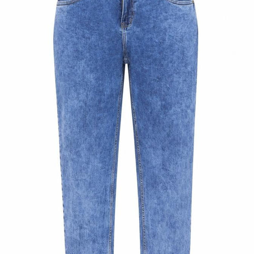 Preworn Womens Blue  Cotton Mom Jeans Size 26 L27 in Regular