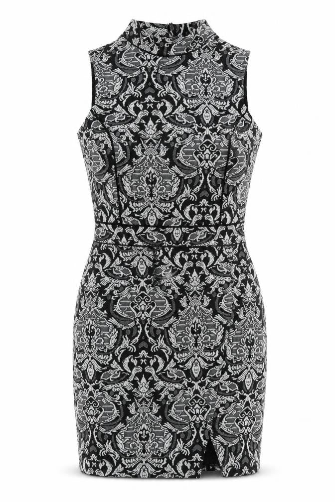 Miss Selfridge Womens Multicoloured Paisley Polyester Pencil Dress  Size 10  High Neck