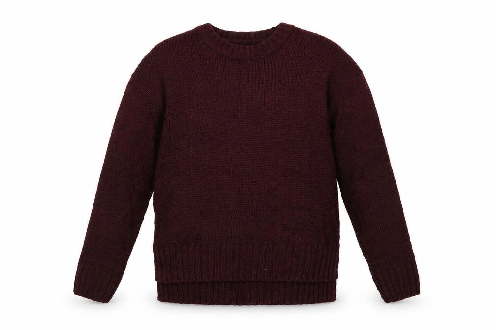 New Look Girls Purple Crew Neck  Acrylic Pullover Jumper Size 12-13 Years  Pullover