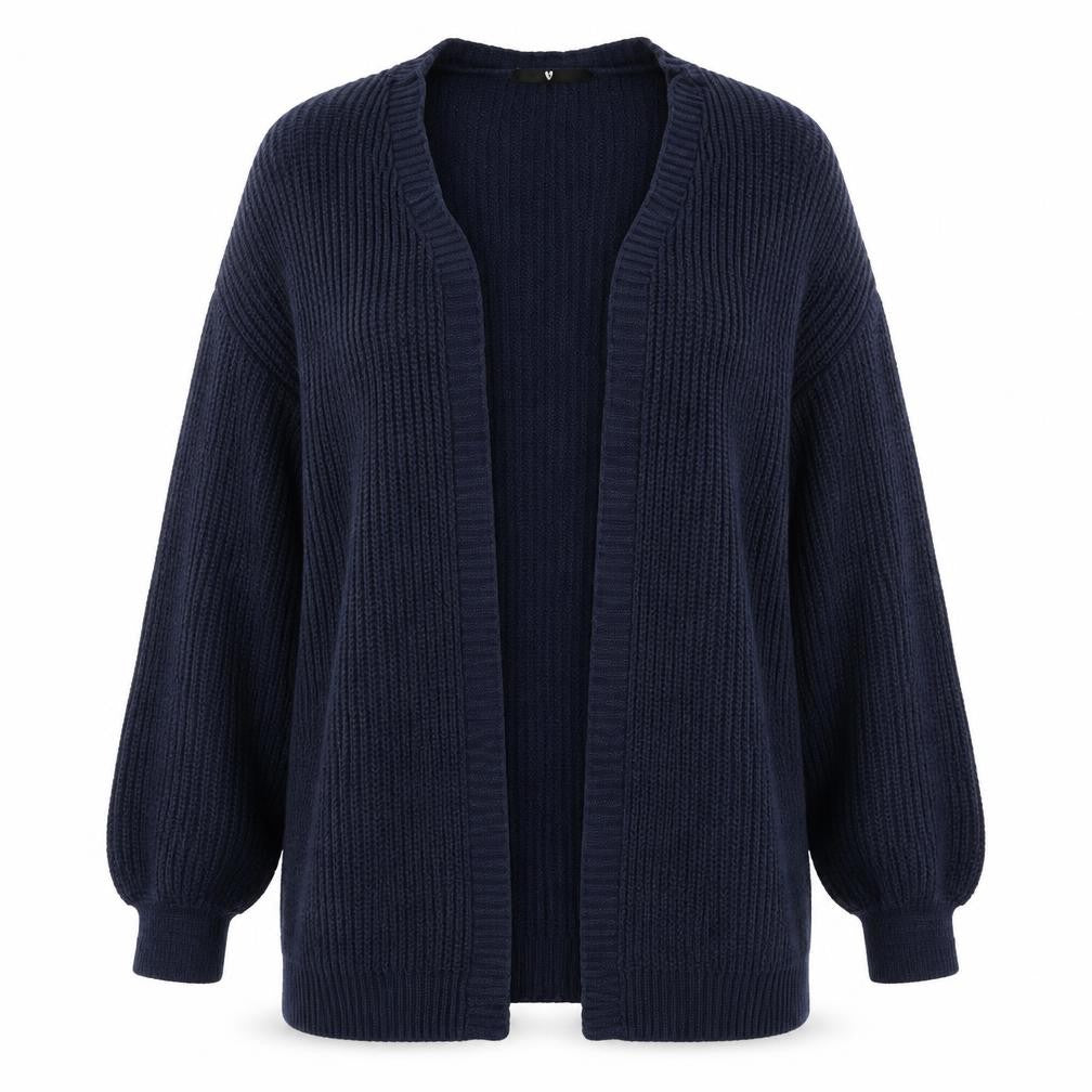 Very Womens Blue V-Neck  Acrylic Cardigan Jumper Size 14
