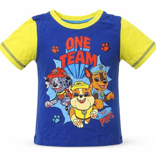 Nickelodeon Boys Blue  Cotton Basic T-Shirt Size 2-3 Years Round Neck  - Paw Patrol