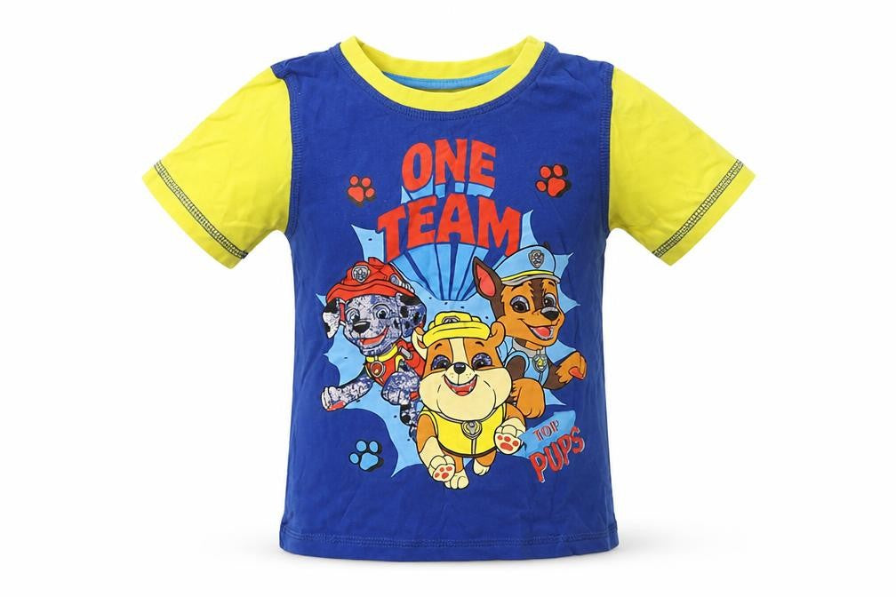 Nickelodeon Boys Blue  Cotton Basic T-Shirt Size 2-3 Years Round Neck  - Paw Patrol