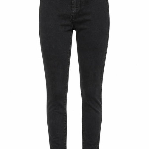 Denim Co Womens Black  Cotton Skinny Jeans Size 8 L25 in Regular Button