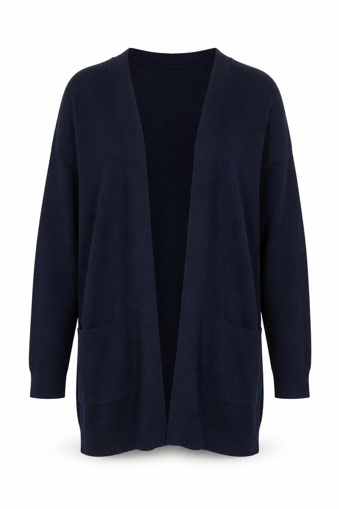 Marks and Spencer Womens Blue V-Neck  Viscose Cardigan Jumper Size S