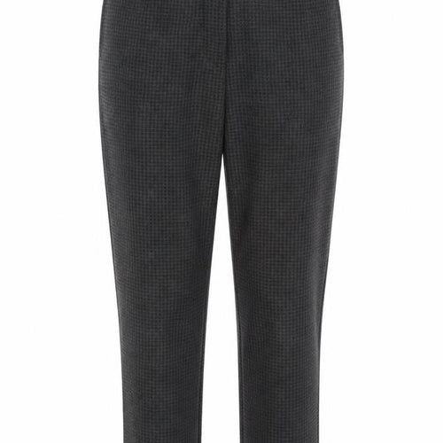 Marks and Spencer Womens Grey Houndstooth Viscose Trousers  Size 10 L26 in Regular