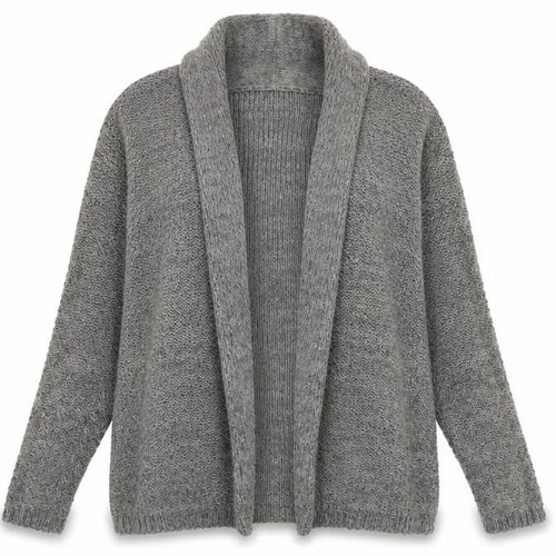 George Womens Grey V-Neck  Acrylic Cardigan Jumper Size 10