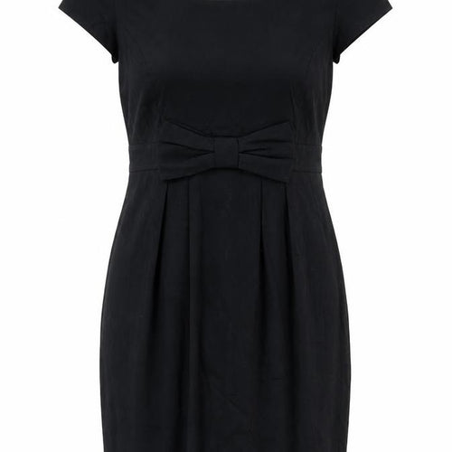 Be Beau Womens Black  Polyester Pencil Dress  Size 10  Round Neck Zip