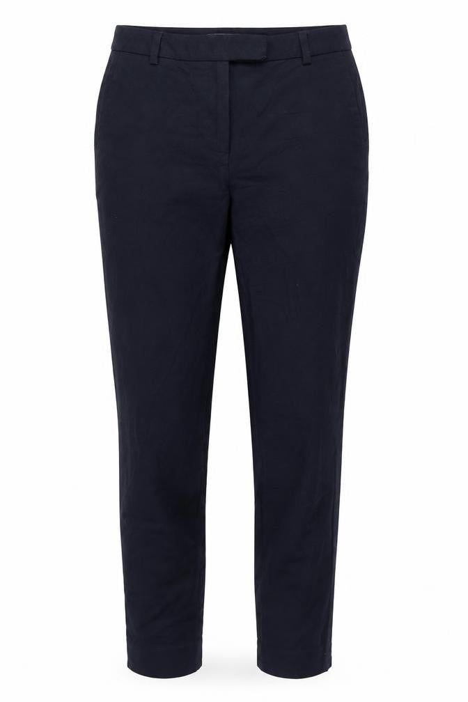 Marks and Spencer Womens Blue  Viscose Trousers  Size 10 L25 in Regular Zip