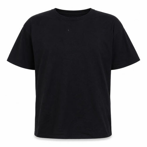 SheIn Girls Black  Cotton Basic T-Shirt Size 10 Years Crew Neck Pullover - Just Give Yourself A Smile