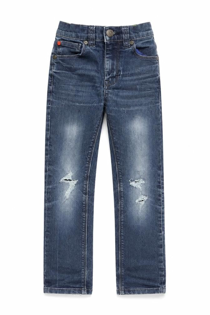 NEXT Girls Blue  Cotton Straight Jeans Size 6 Years  Regular