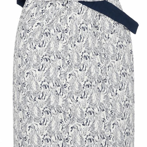 NAF NAF Womens White  Cotton A-Line Skirt Size 34
