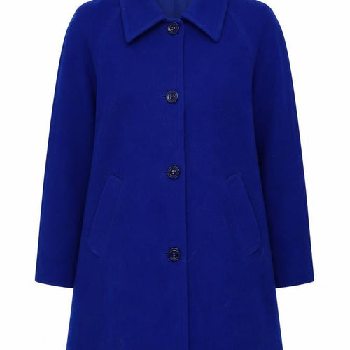 Preworn Womens Blue   Trench Coat Coatigan Size 10