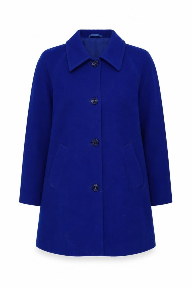 Preworn Womens Blue   Trench Coat Coatigan Size 10
