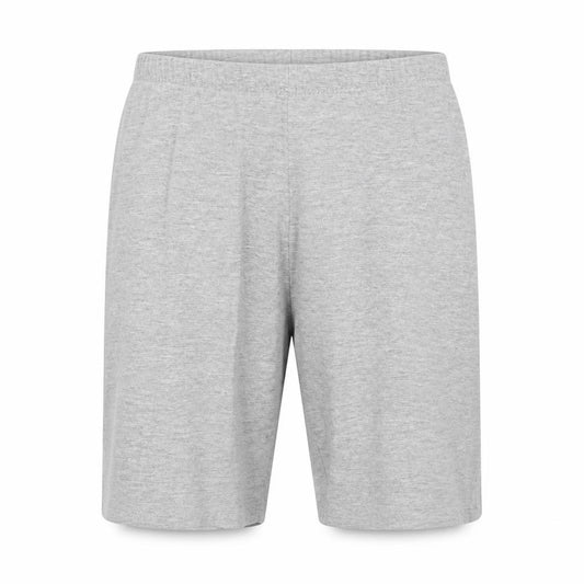 Front view of Primark women’s grey polyester sweat shorts, size UK 6, 5-inch leg regular