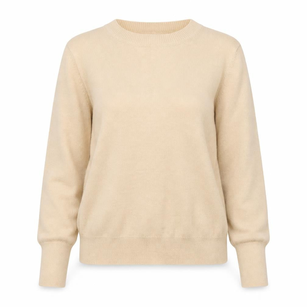 Front view of Primark women’s pink round neck polyester jumper, size XS