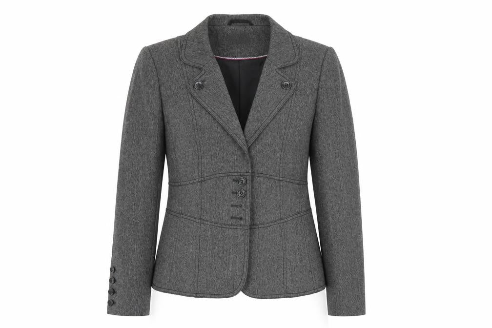 Next Womens Grey  Polyester Jacket Suit Size 10