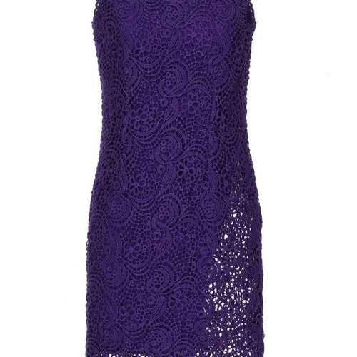 TU Womens Purple  Cotton Pencil Dress  Size 8  Round Neck Pullover
