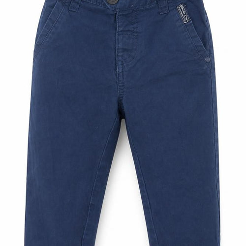 wollesbabes Boys Blue  Cotton Capri Trousers Size 12-18 Months  Button