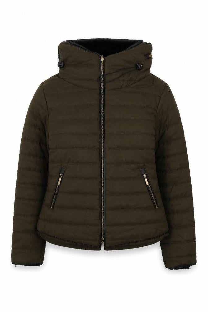 Front view of Rising women’s green jacket, size L